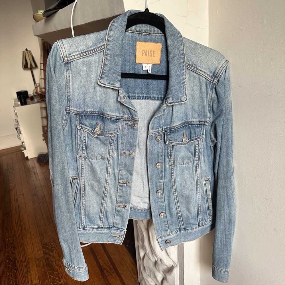 Paige Denim Jacket - Light Blue - size S